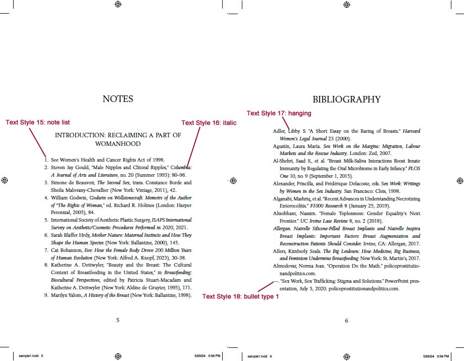 8. Typesetting sample of  complex style 3